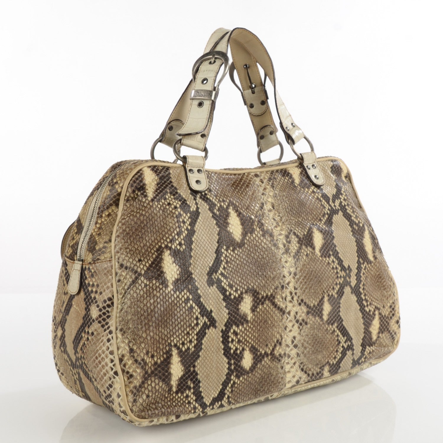 Christian Dior Python Crocodile Large Gaucho 4 of 10