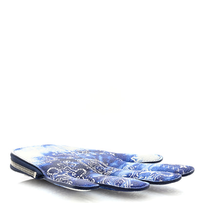 Louis Vuitton Cowhide Monogram Bandana High 5 Coin Purse Blue 4 of 6