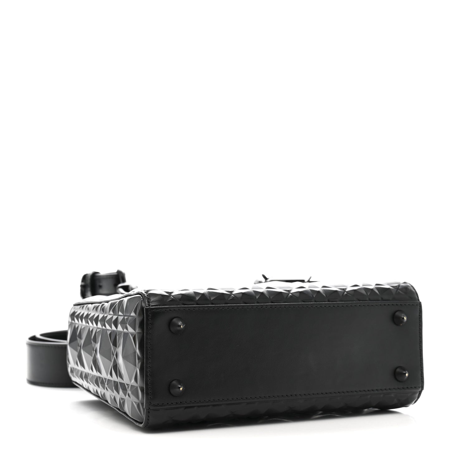 Calfskin Cannage Diamond Small My ABCDior Lady Dior Black