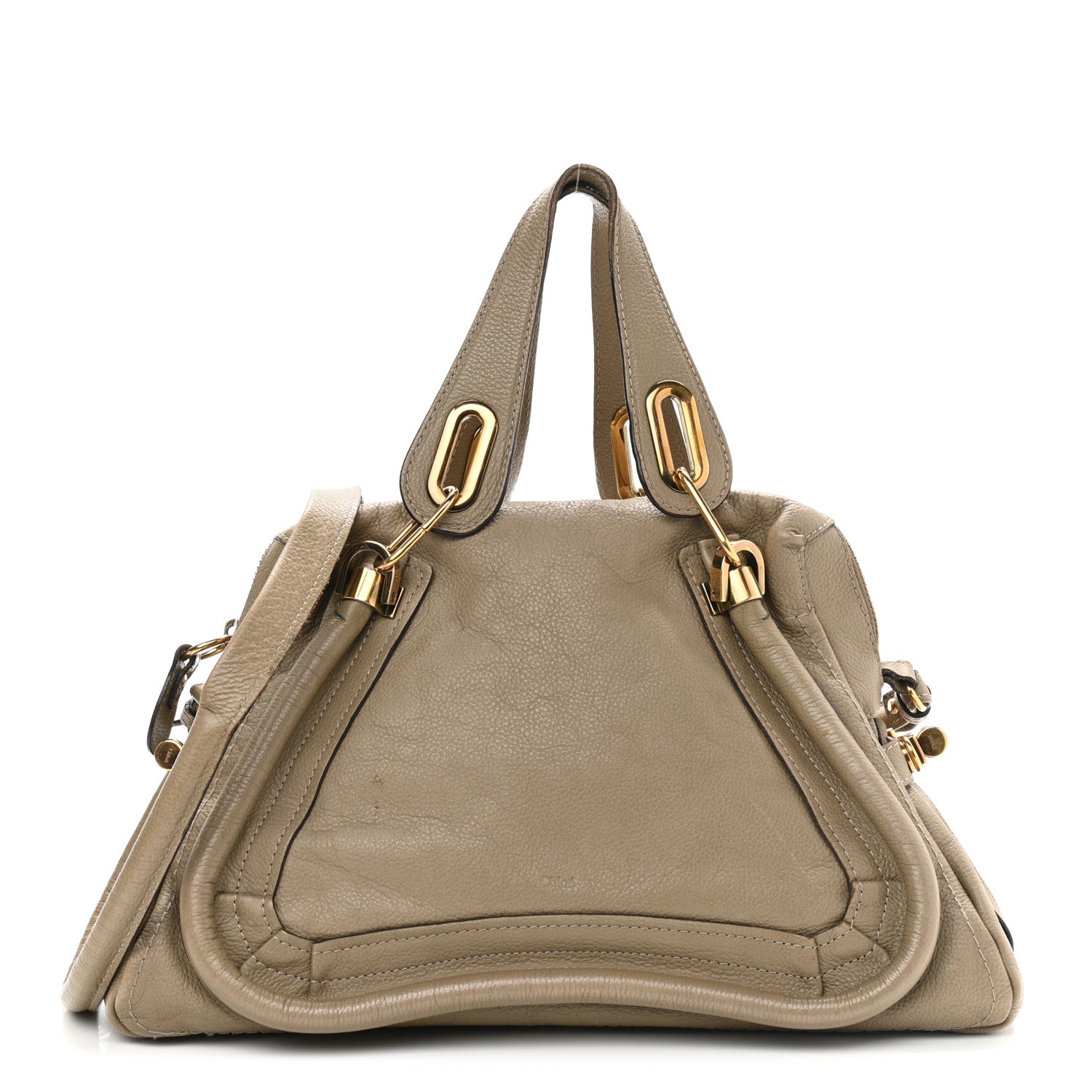 Chloe Calfskin Medium Paraty Barbour Khaki 1 of 13
