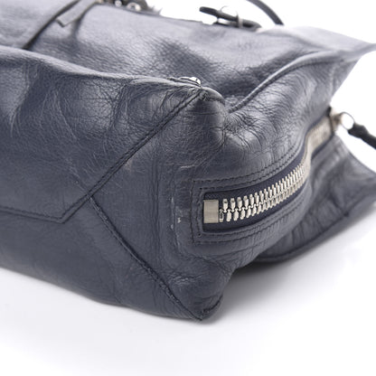 Balenciaga Veau Papier A6 Zip Around Tote Bleu Nuit 10 of 11