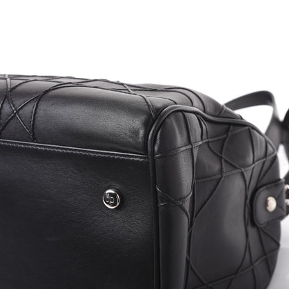 Christian Dior Lambskin Cannage Granville Polochon Black 8 of 10
