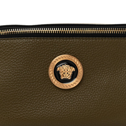 Versace Grained Calfskin Vanitas Medea Belt Bag Khaki 8 of 10