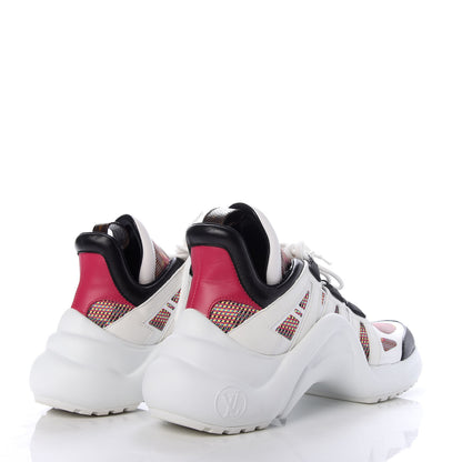 Louis Vuitton Calfskin Nylon LV Pop Archlight Sneaker 37 Rose 4 of 9