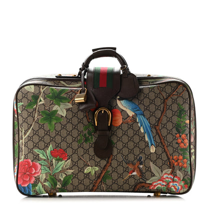 Gucci GG Supreme Monogram Tian Web Suitcase Beige Multicolor New Acero 1 of 11
