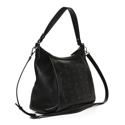 MCM Visetos Medium Luisa Hobo Black 3 of 12