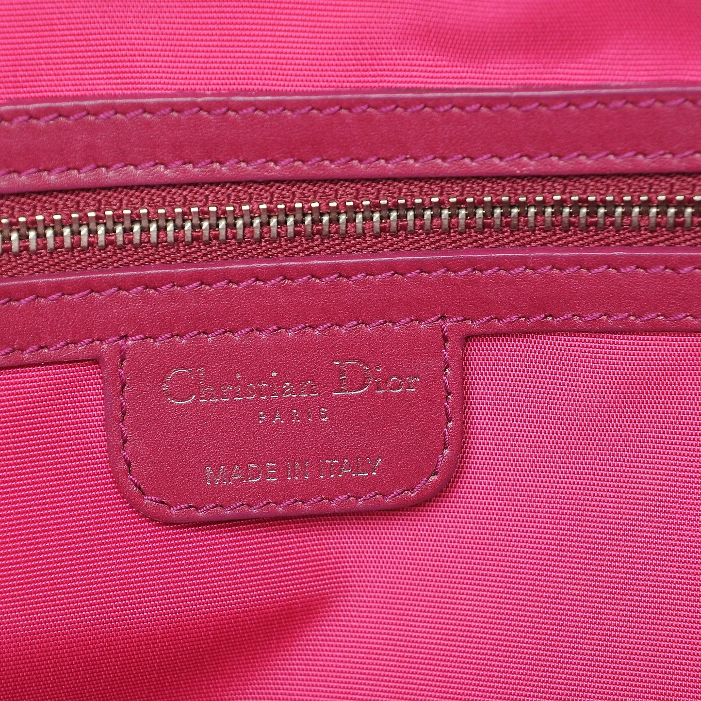 Coated Canvas Cannage Small Panarea Tote Fuchsia
