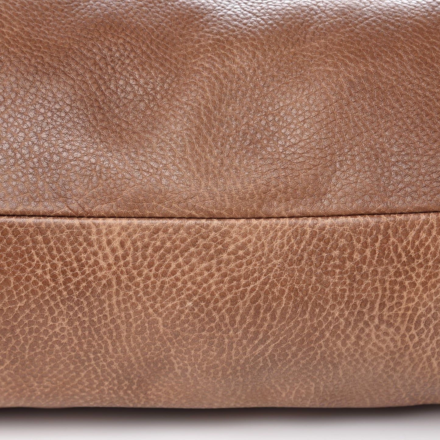 Calfskin Large Bamboo Bar Shoulder Bag Light Brown