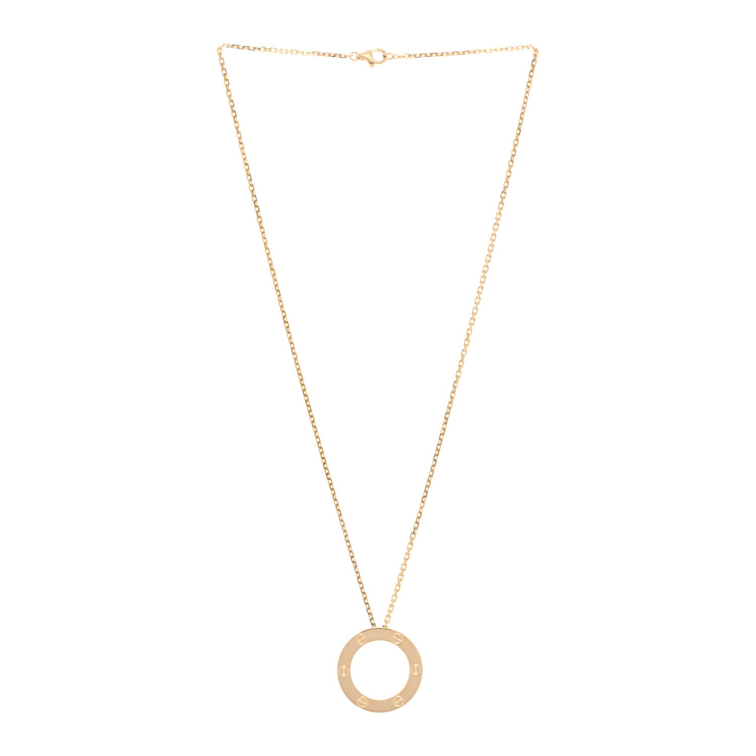 Cartier 18K Yellow Gold LOVE Pendant Necklace 3 of 6