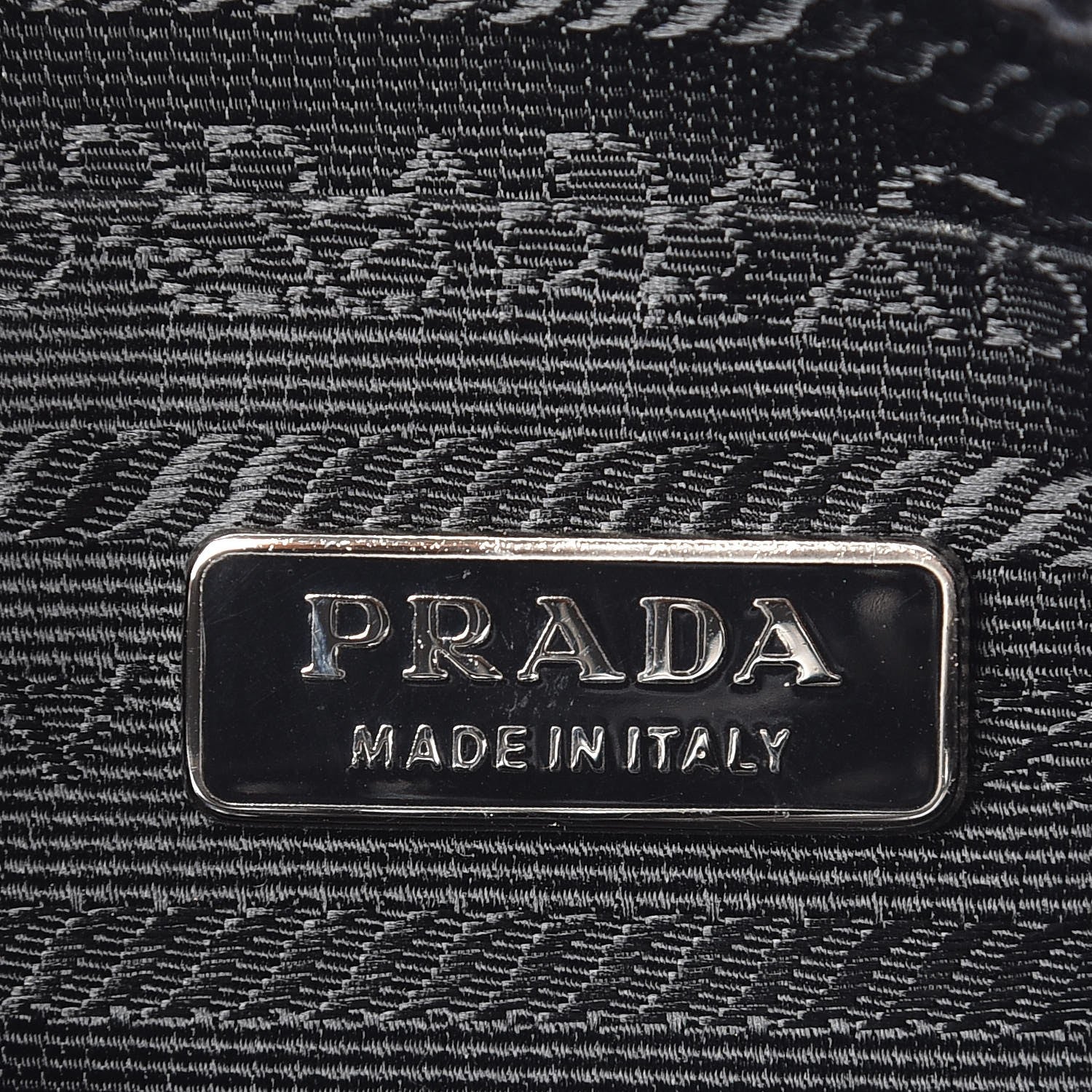 Prada Calfskin Crocodile Embossed Small Tote Nero Black 6 of 7