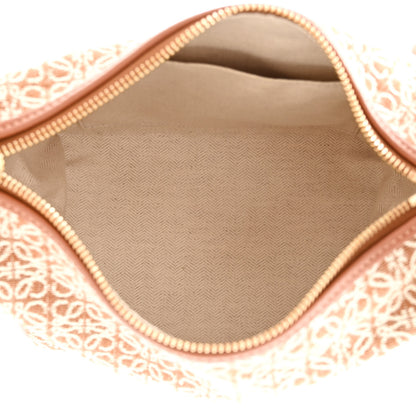 Loewe Jacquard Anagram Calfskin Small Cubi Bag Tan Pecan 5 of 10