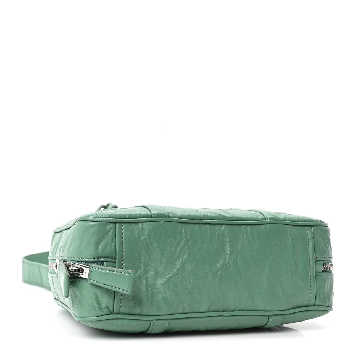 Nappa Antique Medium Re-Edition 2001 Two Handle Bag Green
