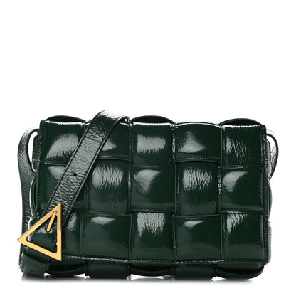 Bottega Veneta Textured Deerskin Maxi Intrecciato Padded Cassette Crossbody Bag Raintree 1 of 11