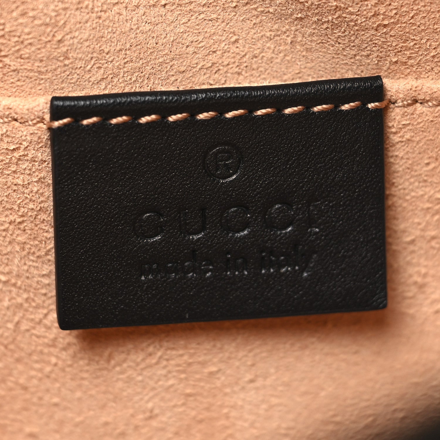 Gucci Calfskin Matelasse GG Marmont Belt Bag 85 34 Black 6 of 10