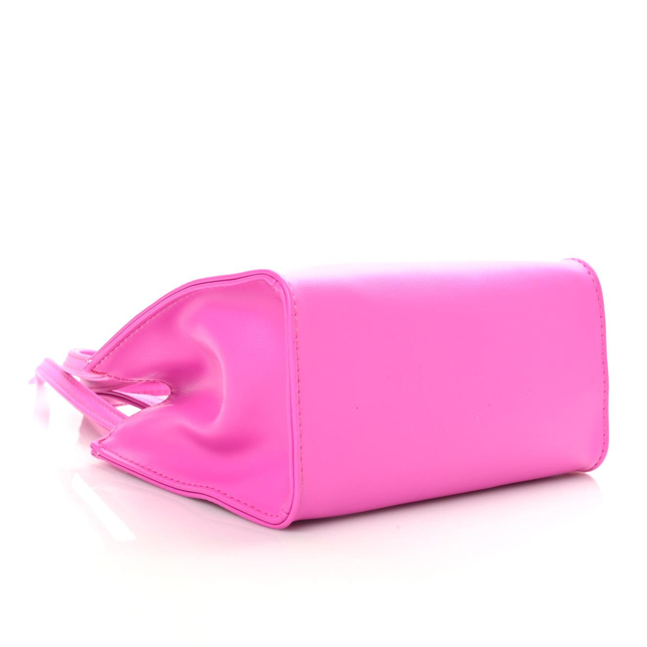 Vegan Leather Small Shopping Bag Azalea