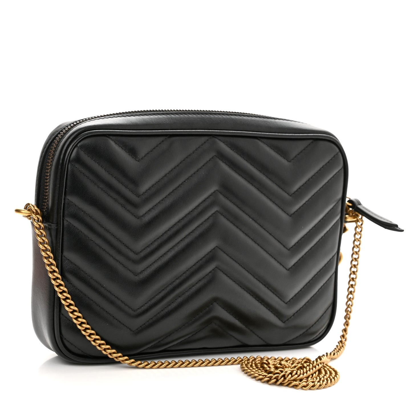 Calfskin Matelasse GG Marmont Multi-Use Mini Bag Black Perfect Pink Mystic White