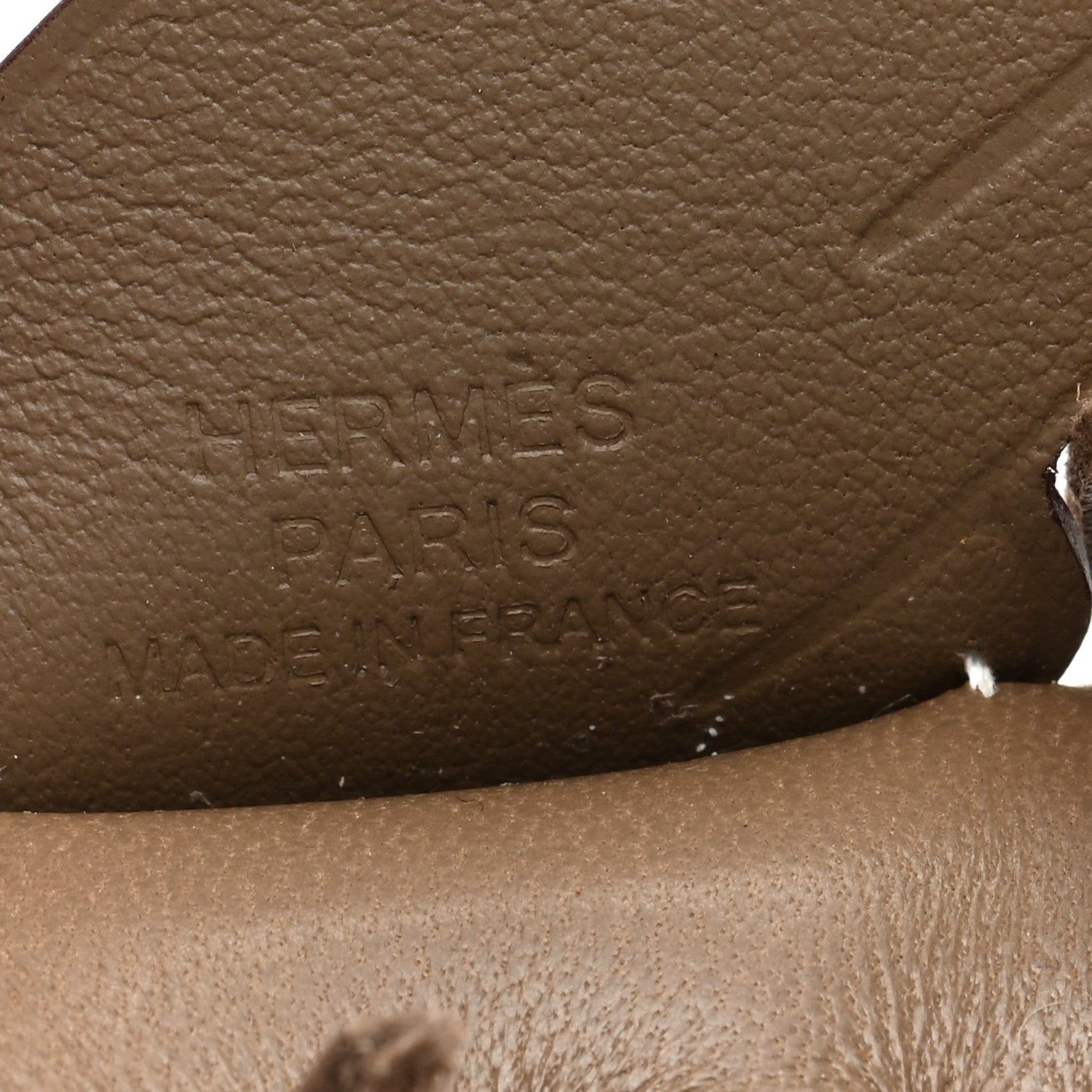 Hermes Milo Lambskin Grigri Rodeo Pegase Horse Bag Charm PM Etoupe 3 of 5