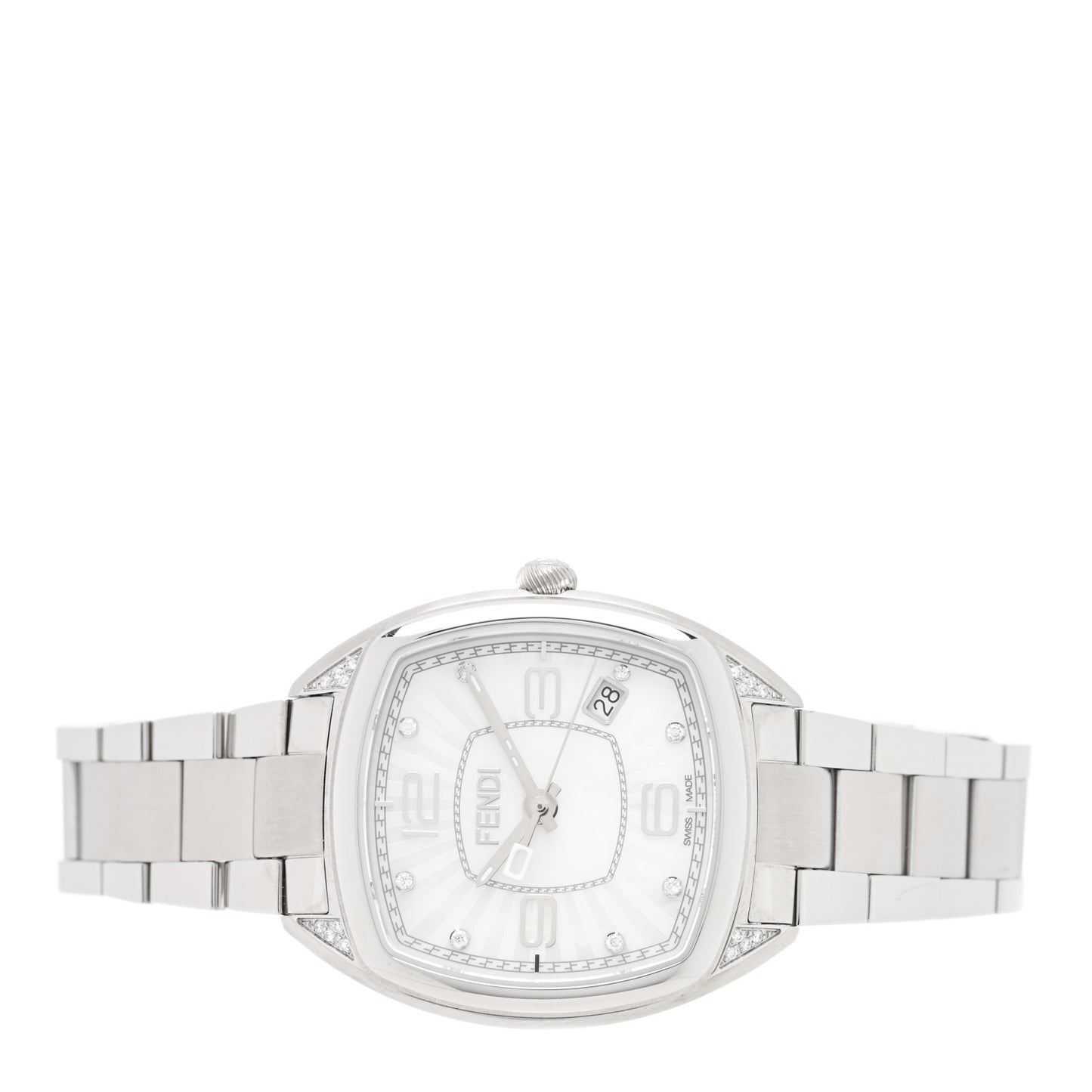 Stainless Steel Diamond Mother of Pearl 32mm Momento Quartz Watch