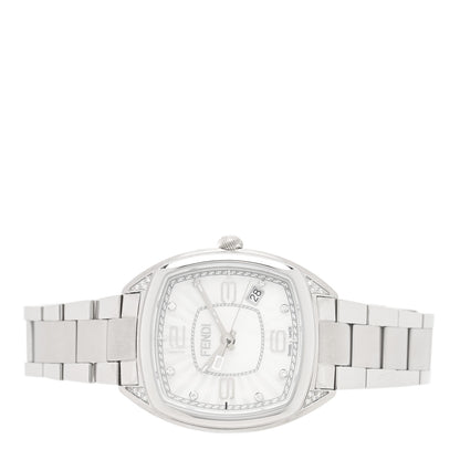 Fendi Stainless Steel Diamond Mother of Pearl 32mm Momento Quartz Watch 2 of 4