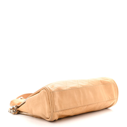Chanel Lambskin Stitched Medium Ultimate Soft Tote Beige 5 of 13