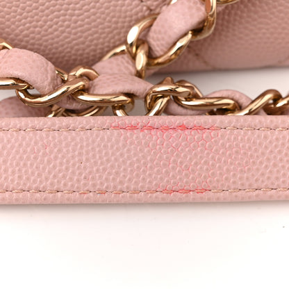 Chanel Caviar Quilted Small Business Affinity Shopping Bag Light Pink 24 of 25