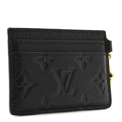 Louis Vuitton Empreinte Monogram LV Charms Card Holder Black 3 of 7