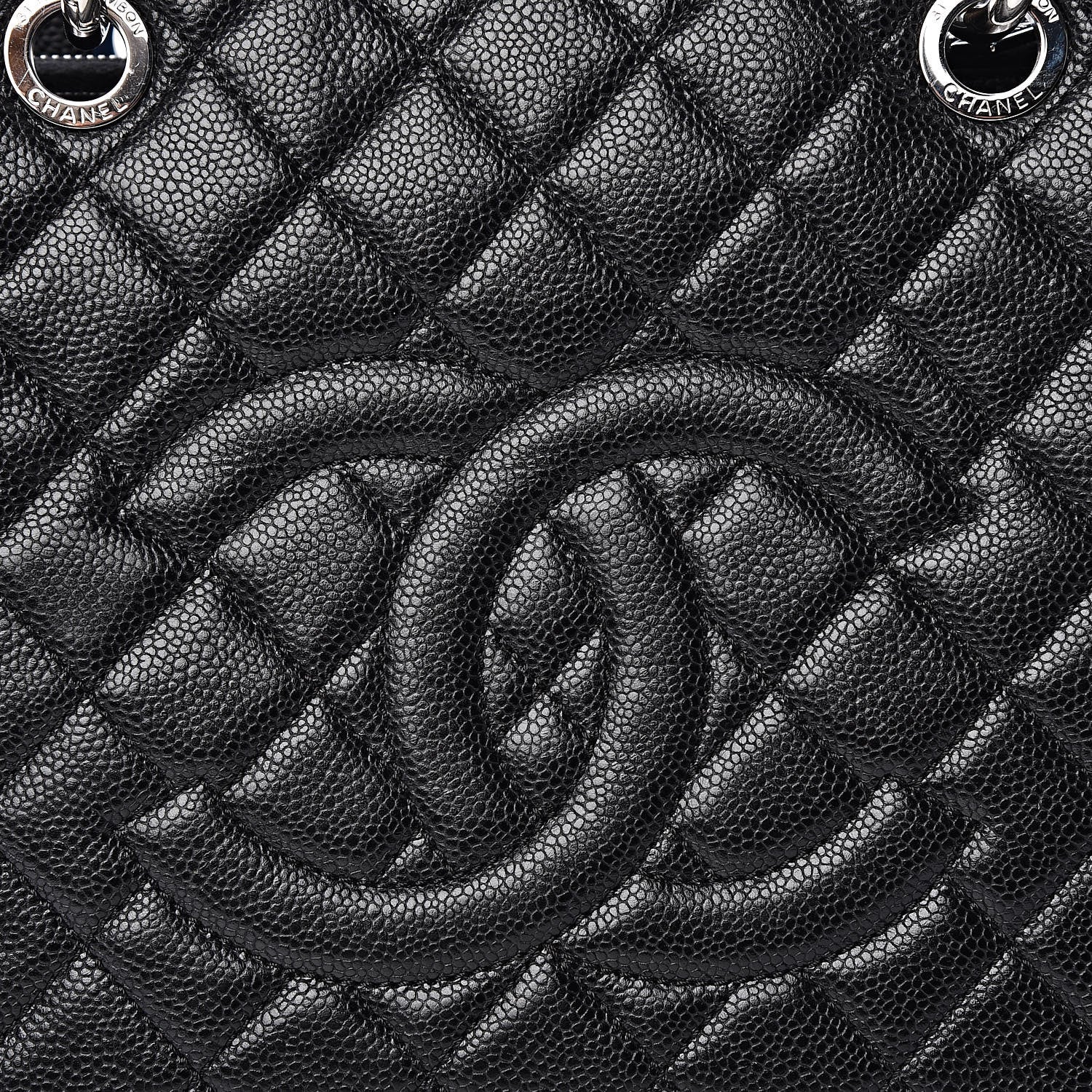 Chanel Caviar Quilted Grand Shopping Tote GST Black 10 of 12