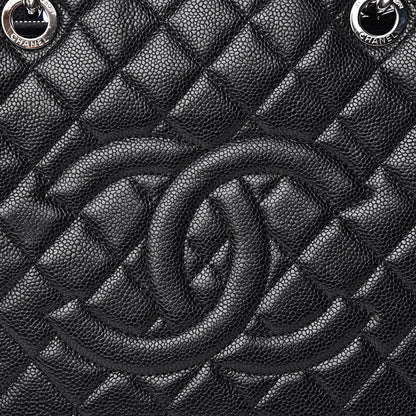 Chanel Caviar Quilted Grand Shopping Tote GST Black 10 of 12