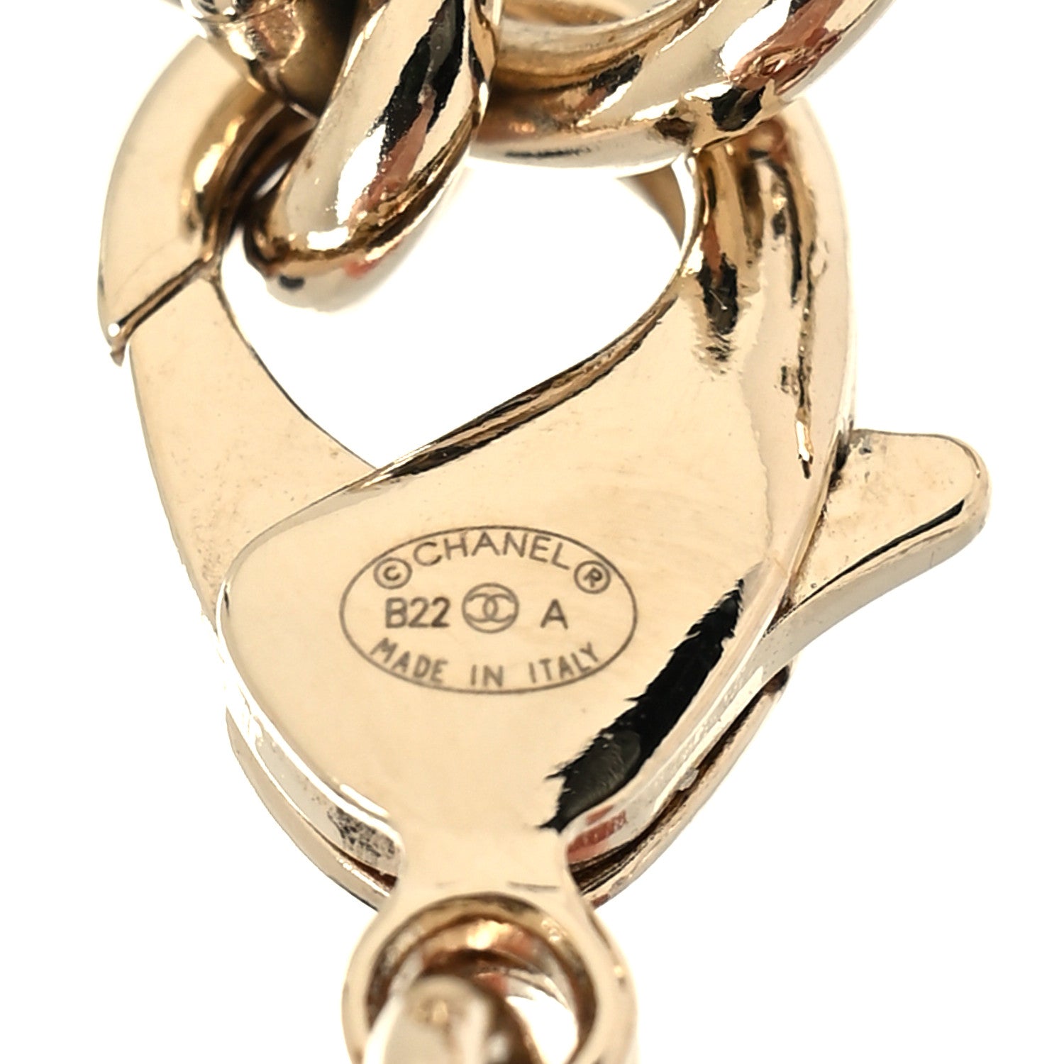 Chanel Metal Enamel CC Square Choker Gold Black White 5 of 5
