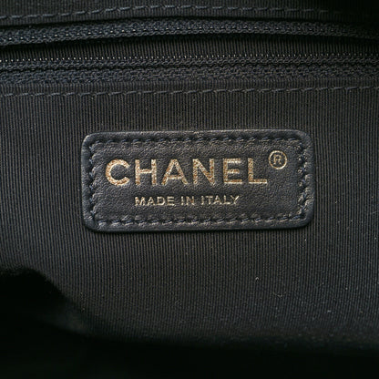 Chanel Lambskin Quilted Small Drawstring Shopping Bag Black 6 of 10