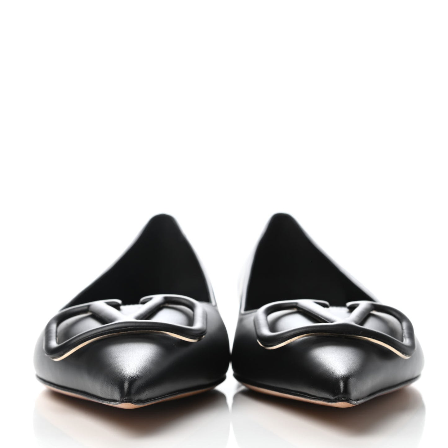 Nappa Vlogo Flats 40 Black