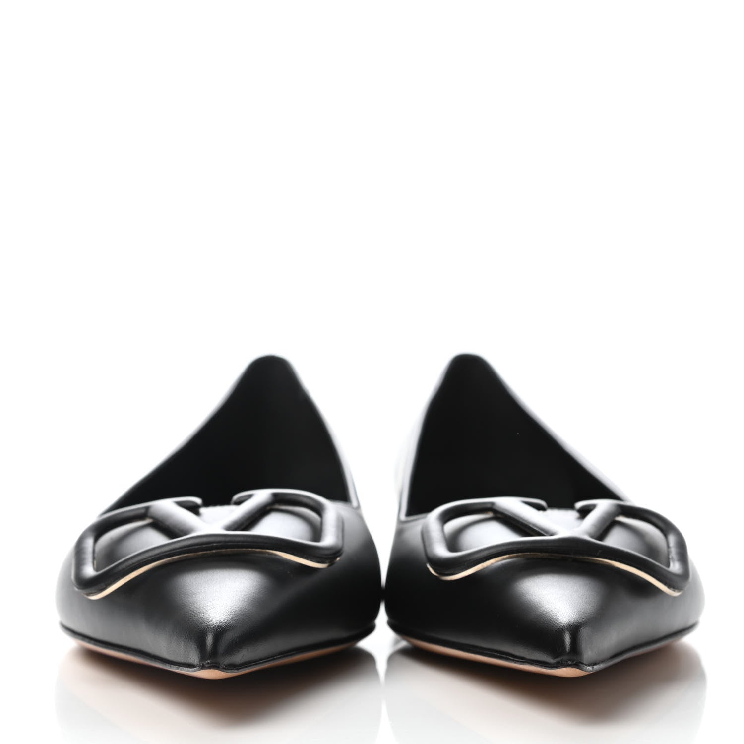 Valentino Garavani Nappa Vlogo Flats 40 Black 2 of 4