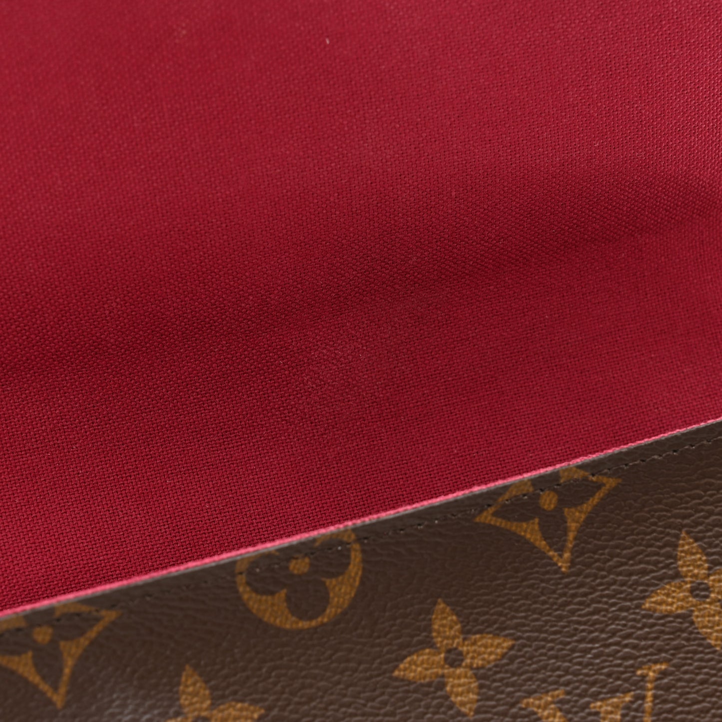 Monogram Pochette Felicie Chain Wallet Fuchsia