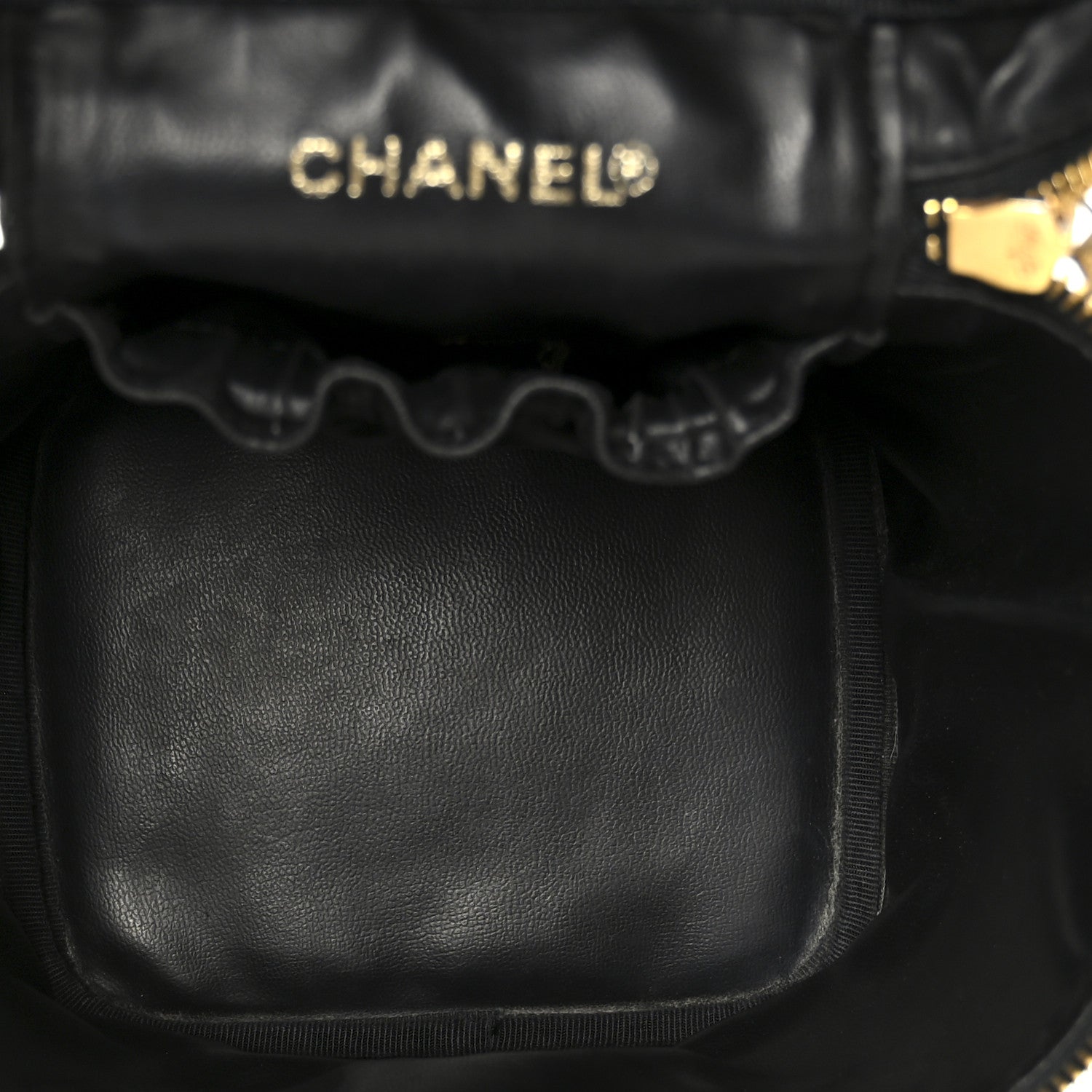 Chanel Caviar Vanity Cosmetic Case Black 5 of 11