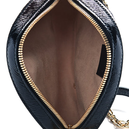 Gucci Suede Patent Web Mini Ophidia Round Shoulder Bag Black 5 of 11