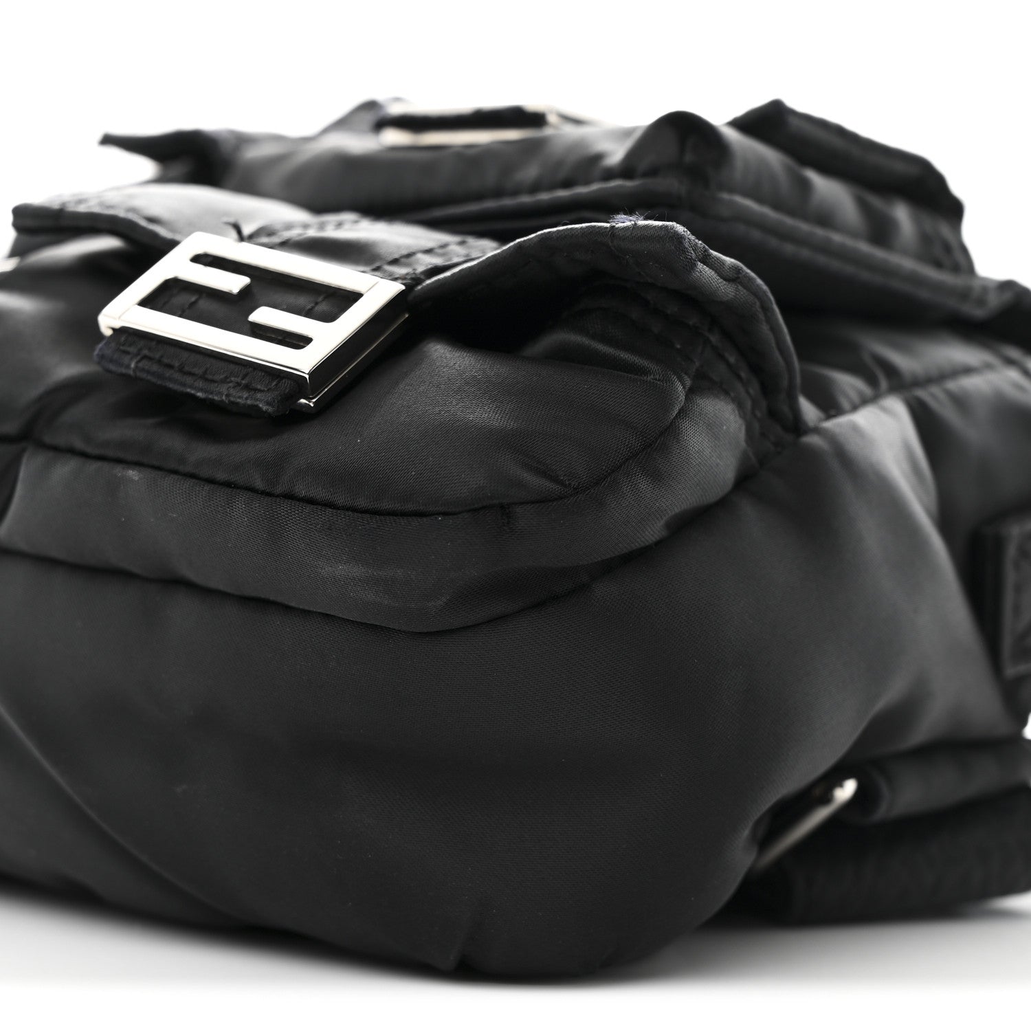 Fendi Econyl Cuoio Romano Multipocket Baguette Black 10 of 11