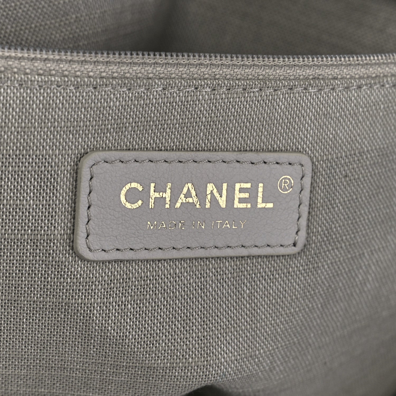 Chanel Denim Small Deauville Tote Dark Blue White 8 of 13