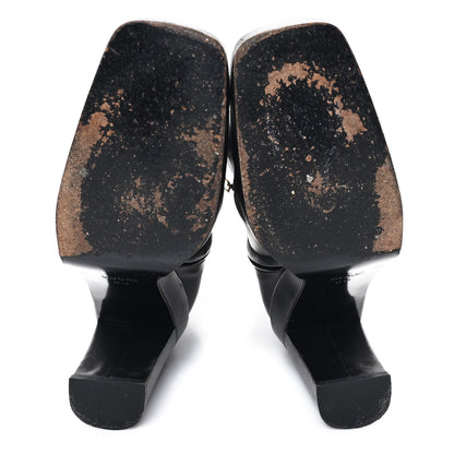 Gucci Calfskin Ankle Booties 8 Black 6 of 9