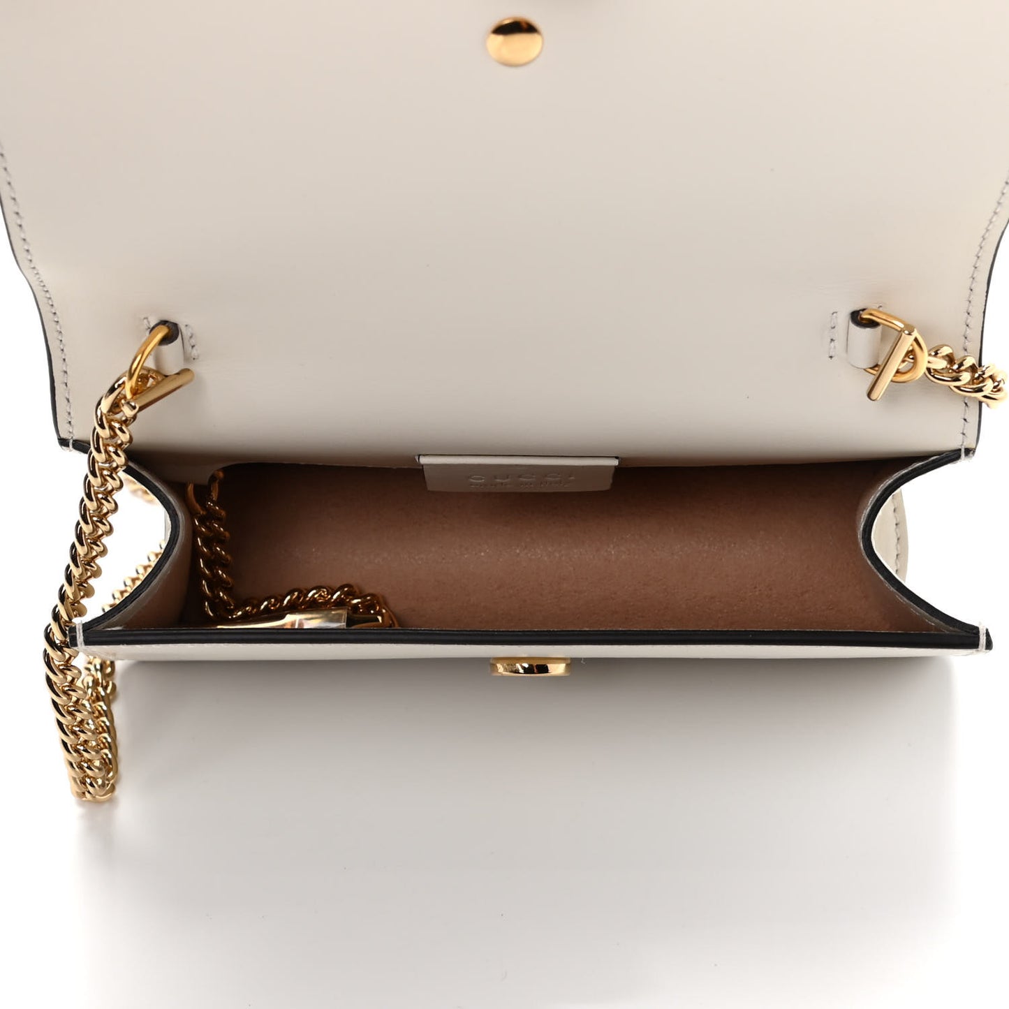 Calfskin Super Mini Sylvie Chain Shoulder Bag White