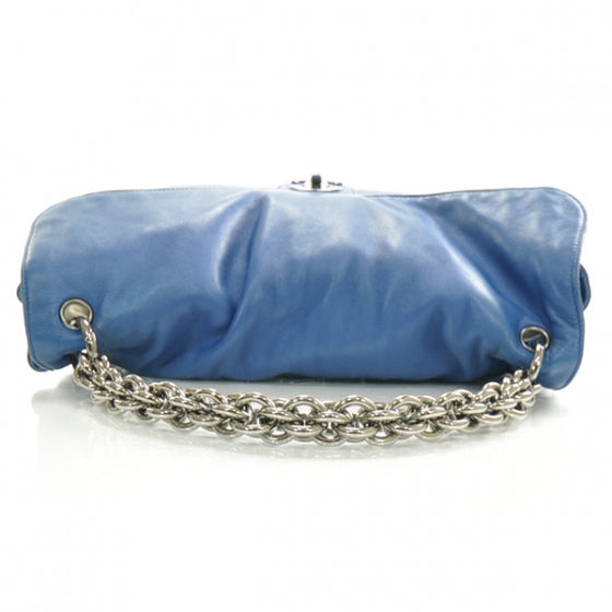 Chanel Lambskin Soft and Chain Large Flap Blue 6 of 13