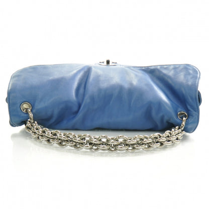 Chanel Lambskin Soft and Chain Large Flap Blue 6 of 13