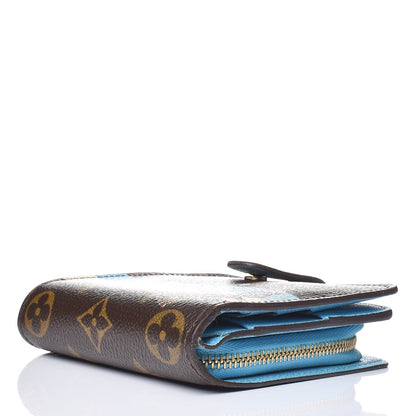 Louis Vuitton Monogram Groom Compact Zip Wallet Blue 4 of 10