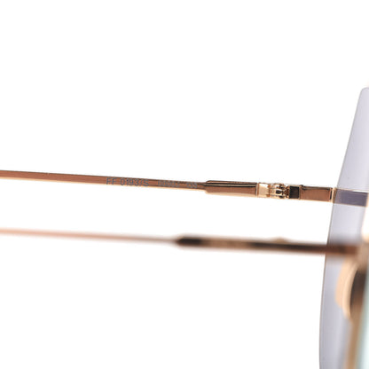 Fendi Metal Mirrored Eyeline Sunglasses FF 0193/S Matte Gold 6 of 9
