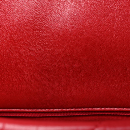 Chanel Goatskin Quilted Maxi Chanel 19 Flap Red 14 of 16