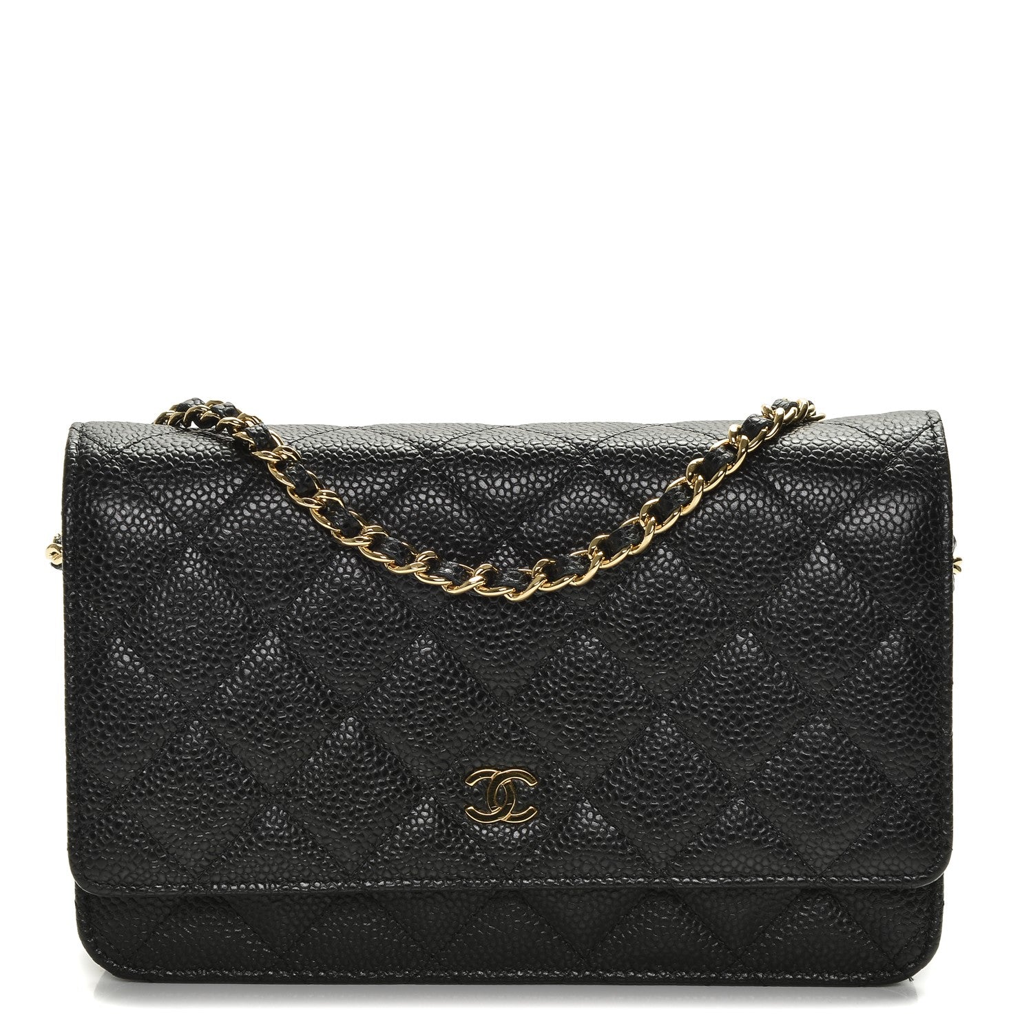 Chanel Caviar Quilted Wallet On Chain WOC Black 1 of 7