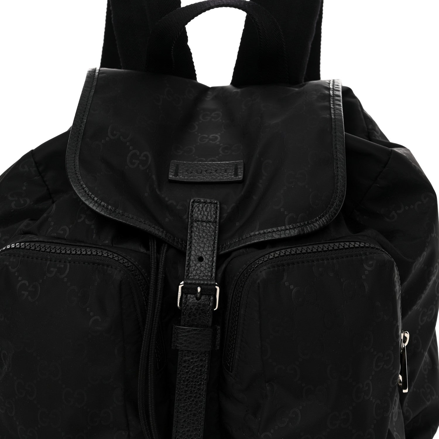 Gucci Nylon Monogram Medium Light Single Buckle Backpack 8 of 10