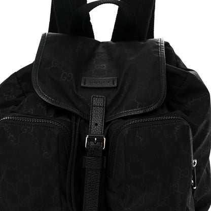 Gucci Nylon Monogram Medium Light Single Buckle Backpack 8 of 10