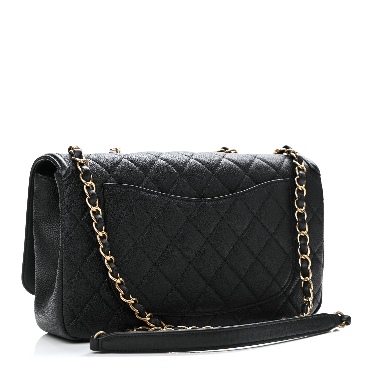 Chanel Caviar Quilted Medium CC Filigree Flap Black 3 of 11
