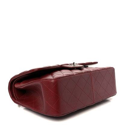 Chanel Caviar Quilted Jumbo Double Flap Dark Red 4 of 11