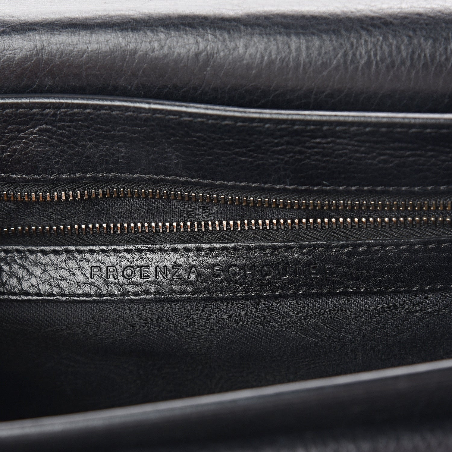 Proenza Schouler Pebbled Calfskin PS11 Classic Shoulder Bag Black 5 of 8
